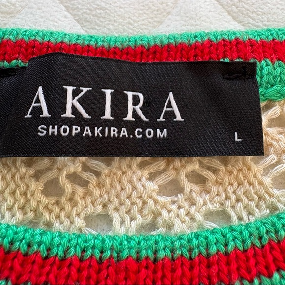 Akira Women’s Swimsuit Cover Up Maxi Dress Size L Multicolor High Side Slits - Picture 2 of 15